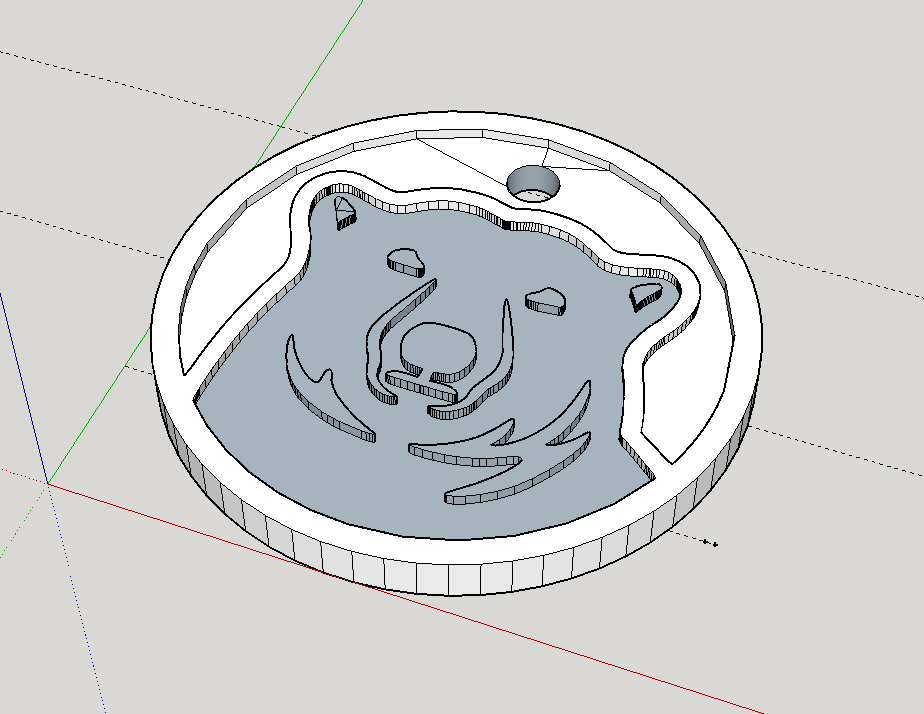 Bowdoin Polar Bear Medallion Model